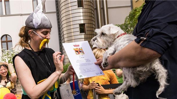 Idefix-Lookalike-Wettbewerb in Berliner Museum Das Museum widmet den Comic-Helden des französischen Zeichners Albert Uderzo noch bis zum 15. Juni eine Sonderausstellung.