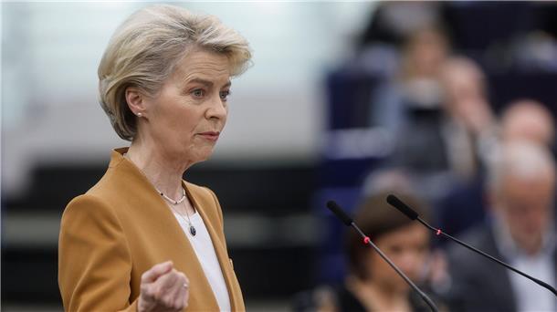 „Das Netto-Null-Industrie-Gesetz sorgt für Tempo, Vereinfachung und es stellt Fördergelder bereit“: EU-Kommissionchefin Ursula von der Leyen.
