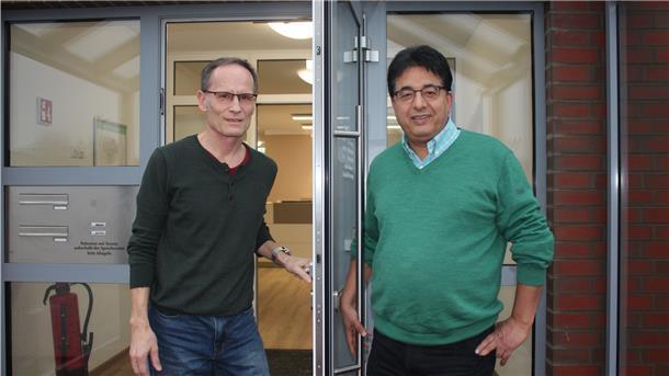Das neue Ärztehaus in Hagen ist bietet alles, was sich Patienten wünschen. Haschem Lutfi (rechts) und Dr. Thomas Dorsch habe ihre Idee verwirklicht.