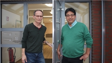 Das neue Ärztehaus in Hagen ist bietet alles, was sich Patienten wünschen. Haschem Lutfi (rechts) und Dr. Thomas Dorsch habe ihre Idee verwirklicht.