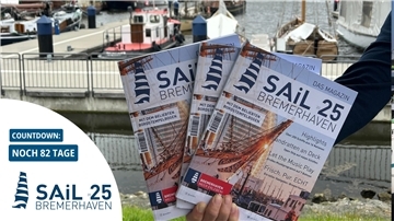 Das offizielle Sail-Magazin wird ab dem 19. Mai verkauft. 