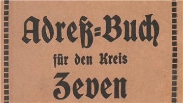 Das online einsehbare Adressbuch des Kreises Zeven aus dem Jahr 1925