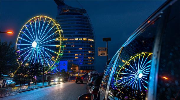 Das Riesenrad gleich zweimal.