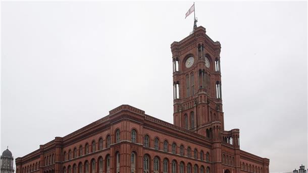 Das Rote Rathaus in Berlin.