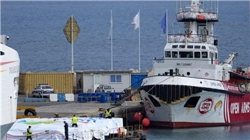 Das Schiff der spanischen Hilfsorganisation „Open Arms“ soll rund 200 Tonnen Lebensmittel von Zypern nach Gaza bringen.