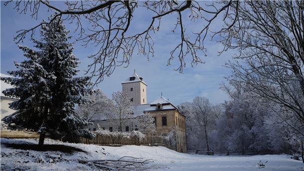 Das Schloss in Tschechien hätte auch Kulisse des Kult-Märchenfilms "Drei Nüsse für Aschenbrödel" sein können. Die Bremerhavener Besitzer sanieren es. Ein geplanter Weihnachtsmarkt musste aber abgesagt werden.