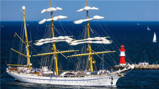Das Segelschulschiff der Deutschen Marine, die «Gorch Fock», kommt zur Sail 2025 nach Bremerhaven.