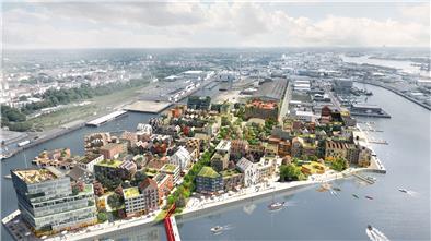 Das sind die Pläne der Van-Ronzelen-Gruppe, ein bisher einmaliger Zusammenschluss von sechs Bau- und Wohnungsgenossenschaften und Gesellschaften. van Ronzelen-Gruppe, Visualisierung: MandaWorks