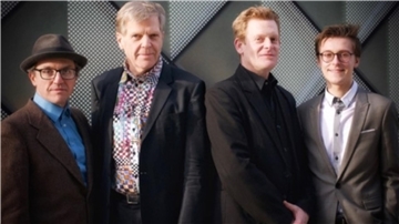 Das Torsten Zwingenberger 4tet tritt in Thieles Garten auf.