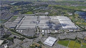 Das Toyota-Werk Takaoka in Toyota in Zentraljapan. Alle 28 Fahrzeugmontagelinien in Toyotas 14 Autowerken in Japan sind abgeschaltet worden.