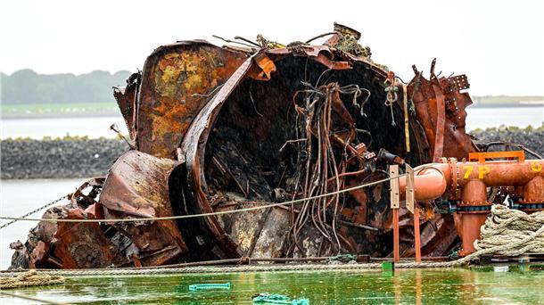 Das U-Boot U16 zerbrach bei der Aktion in zwei Teile.