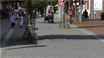 Die Zevener Fußgängerzone