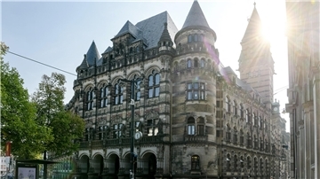 Blick auf das Gebäude des Bremer Landgerichts. 