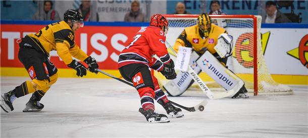 Das vierte CHL-Spiel der Fischtown Pinguins gegen die Rouen Dragons in der Eisar...