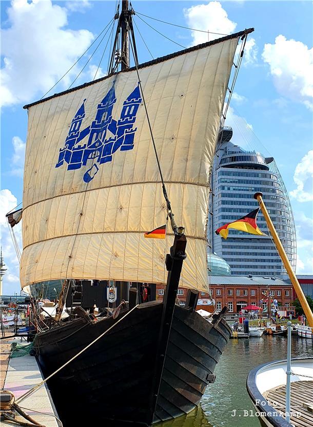 Das waren noch Segel! Die Kamper Kogge.