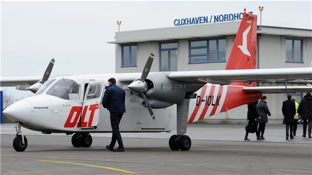Das waren noch Zeiten: Der ersten Flieger der Ostfriesischer-Flug-Dienst GmbH (OFD), der von Nordholz nach Helgoland flog, vor dem Start. Inzwischen hat sich die OFD von Nordholz verabschiedet.