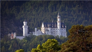 Das weltberühmte Schloss Neuschwanstein in Schwangau.