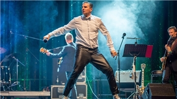Der Gewinner des Sängerwettstreits, Davide Melone. 
