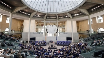 Debatte bei der Sitzung des Deutschen Bundestages.