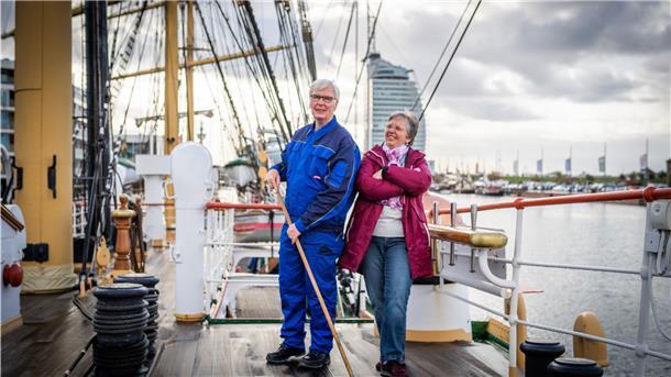 Zwei Neubürger auf der Schulschiff Deutschland
