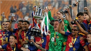 Den Pokalsieg Barcelonas feierte Marc-André ter Stegen als Ersatztorwart.