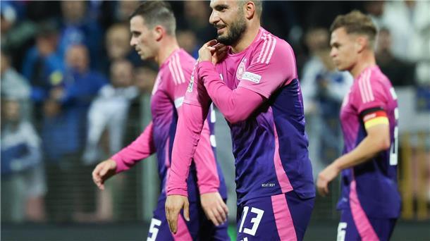 Die deutsche Fußball-Nationalmannschaft in der Einzelkritik Deniz Undav jubelt nach seinem zweiten Treffer gegen Bosnien.