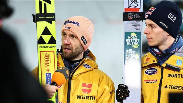 Die Tournee als Warnung: „Qualitätsproblem“ bei Skispringern Der 34 Jahre alte Pius Paschke (l) und der 29 Jahre alte Andreas Wellinger sind derzeit die besten deutschen Springer.