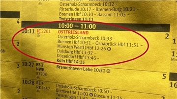 Der ab Bremerhaven fahrende Intercity 2201 heißt nun „Ostfriesland“ - eine Panne, gibt die Deutsche Bahn zu.