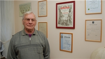 Der Abbehauser Sportabzeichen-Rekordhalter Rudi Jahn.