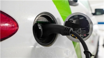 Ladevorgang an einem Elektroauto