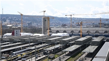 Der Bahnhof des milliardenschweren Bahnprojekts Stuttgart 21, bei dem der Stuttgarter Hauptbahnhof unter die Erde verlegt werden soll.