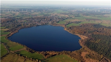 Der Bederkesaer See von oben
