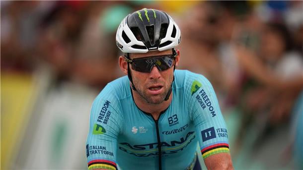Der Brite Mark Cavendish kämpfte sich bei der Hitze durch.