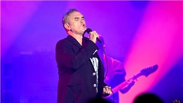 Der britische Sänger Morrissey gibt ein Konzert im Doncaster Dome.
