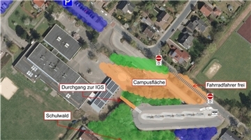 Der Busbahnhof ist seit einem Jahr fertig. Die Kanalstraße ist für den Durchgangsverkehr gesperrt. Was fehlt ist der Campus zwischen der Aue-Mehde- und der Gauß-Schule. Derzeit beugen sich die Anlieger über die Pläne. 