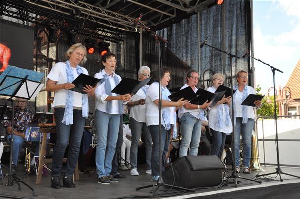 Der Chor Magnificat beim Gottesdienst zum Stadfestsonntag.