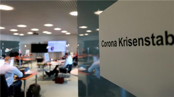 Innenministerium sieht keinen Bedarf für neuen Krisenstab Der Corona-Krisenstab im Bundeskanzleramt Anfang des Jahres.