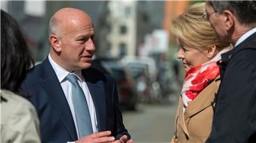 Der designierte Regierende Bürgermeister Kai Wegner (l.) und die künftige Wirtschaftssenatorin Franziska Giffey.