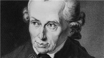 Der deutsche Philosoph Immanuel Kant (Stich von Johann Leonhard Raab nach einem Gemälde von Gottlieb Döbler aus dem Jahr 1781).