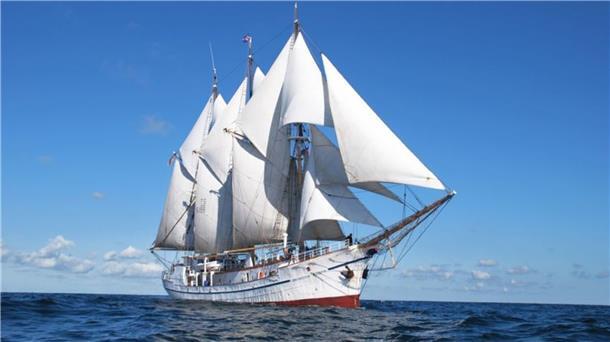 Der Drei-Mast-Gaffelschoner „Großherzogin Elisabeth“ kommt schon am Dienstag.