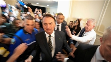 Der ehemalige brasilianische Präsident Jair Bolsonaro hält sich derzeit in Florida auf.