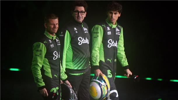 Der einzige deutsche Fahrer in dieser Saison, Nico Hülkenberg (l), und sein junger Teamkollege.