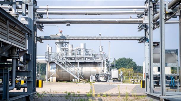 Einnahmen aus Öl- und Gasförderung leicht gesunken Der Erdgasförderplatz Goldenstedt Z23 von ExxonMobil.