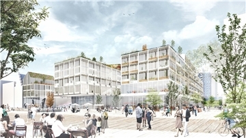 Der erste Entwurf von Architekt Andreas Heller ist die Grundlage für die Gestaltungswerkstatt.
