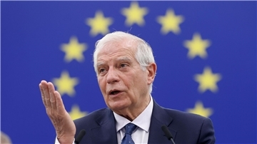 Der EU-Außenbeauftragte Josep Borrell trifft sich in Brüssel mit den EU-Außenministern.