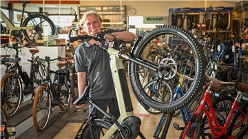 Der Fahrradhandel erlebt gerade einen Boom, so auch bei Bernd Heiland und seinem Geschäft „Rad & Tour“.