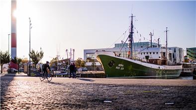 Der Fischereihafen in Bremerhaven ist das das Ziel der Sternfahrt im Cuxland. 
