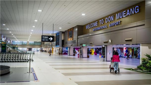 Frau verunglückt am Flughafen Bangkok - Bein amputiert Der Flughafen Don Mueang in Bangkok (Symbolbild).