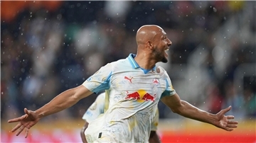 Der frühere Mainzer Karim Onisiwo erzielte den Siegtreffer für RB Salzburg.