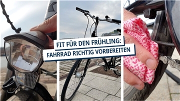 Der Frühling ist da und die Lust auf die erste Fahrradtour des Jahres steigt. Ein kleiner Check in acht Schritten macht das Rad wieder fit.